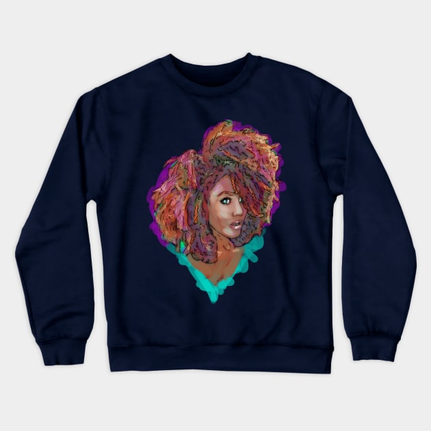 Good Hair Day Crewneck Sweatshirt by Beanzomatic